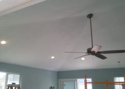 new recessed lighting and ceiling fan