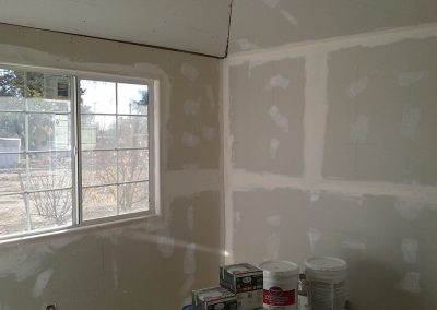 new drywall and window