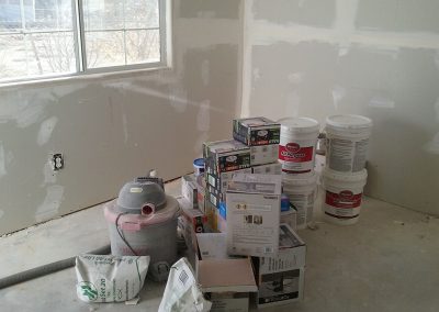 drywall and window