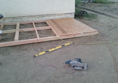 wood frame with panel