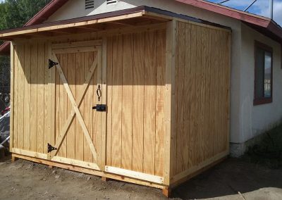 complete shed front view