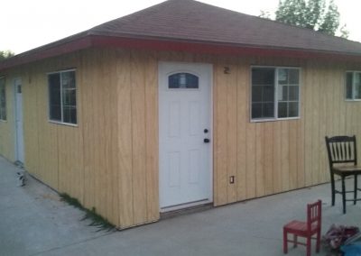 completed exterior paneling